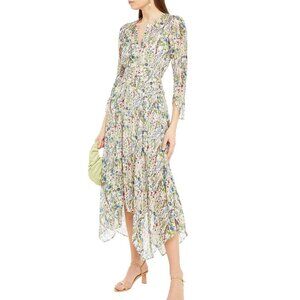 NWT Maje Rangley scraf spring summer maxi dress FR 38 - US 6